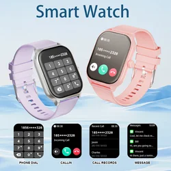 LAXASFIT Smart Watch 2.01 inch HD Touch Screen 100+ Sports Modes Calorie Tracking Bluetooth Talk Smart Watch Android IOS