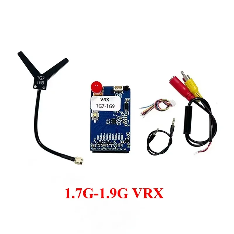 1.7G 1.9G VRX 1.7G 1.6W FPV VTX 8CH FPV وحدة استقبال جهاز إرسال الفيديو اللاسلكي PAL/NTSC لنظارات FPV Fatshark Skyzone #6