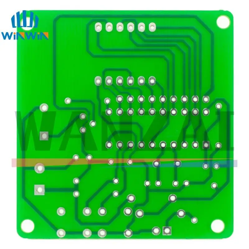 DIY Kits AT89C2051 Electronic Clock Digital Tube LED Display Suite Electronic Module Parts and Components DC 9V-12V
