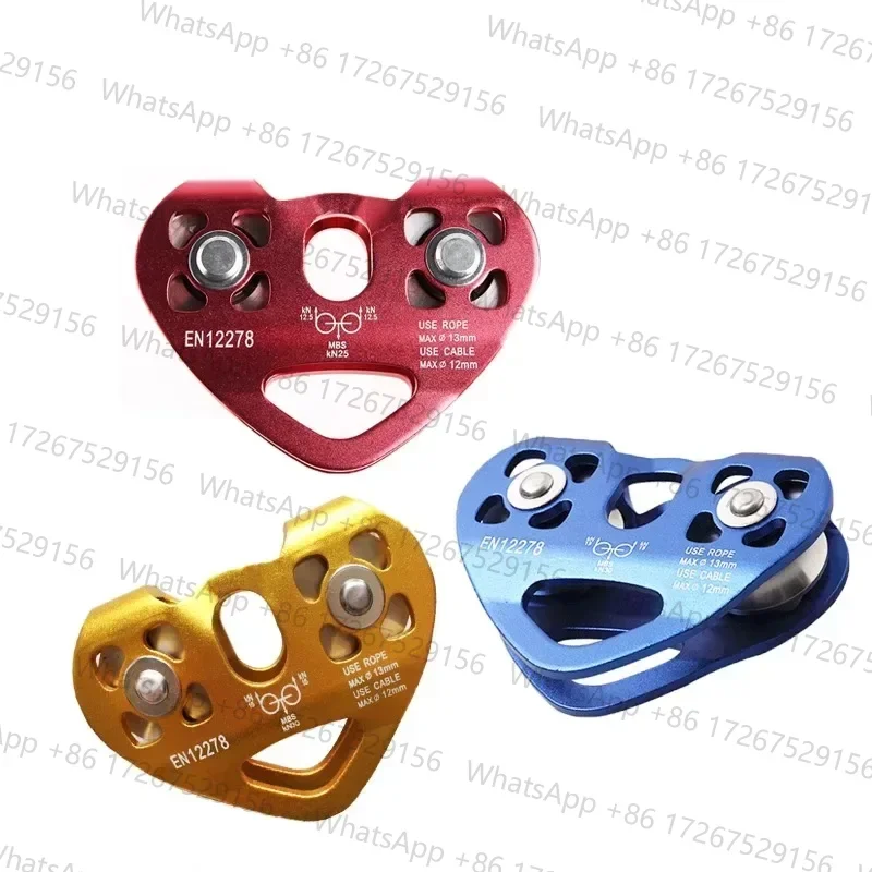 

Double axis double pu lley high-altitude pull ey outdoor crossing rope sliding rope pull ey cableway pulley OK