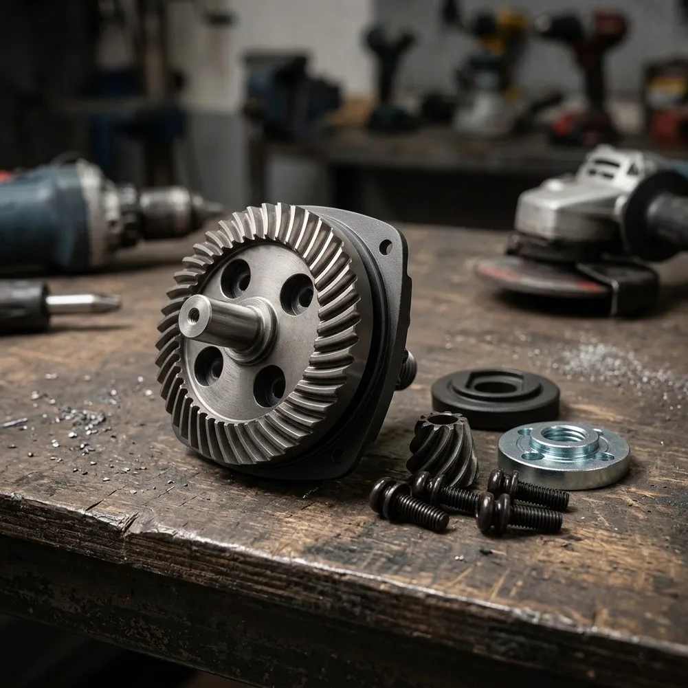 Grinder Repair Parts Angle Grinder Gears Carburized Steel Material Wear Resistant Design For Heavy-Duty Grinding