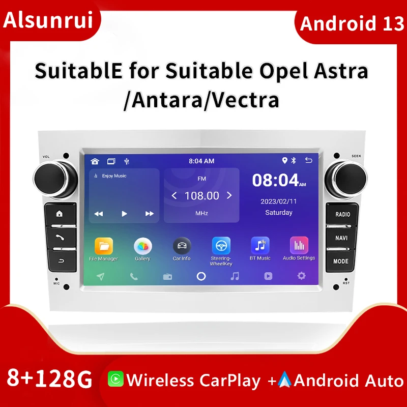 4G Carplay AutoRadio 2 din Android 13 Car Screen For Opel Vectra C Zafira B Corsa D C Astra H G Jvivaro Meriva Multimedia Stereo