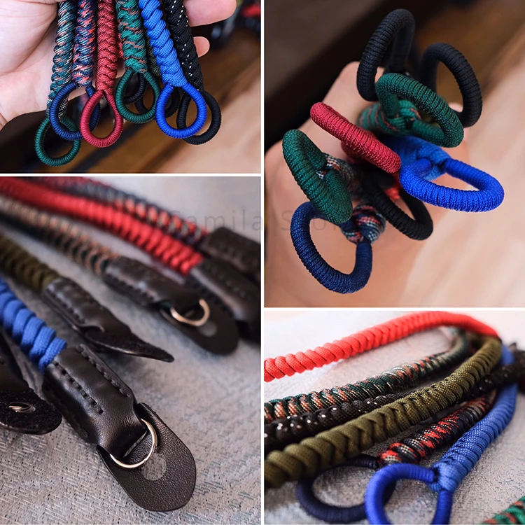 

hand-woven Nylon rope Camera Wrist Strap Wrist Band for Mirrorless Digital Camera Leica Canon Fuji Nikon Olympus Pentax Sony