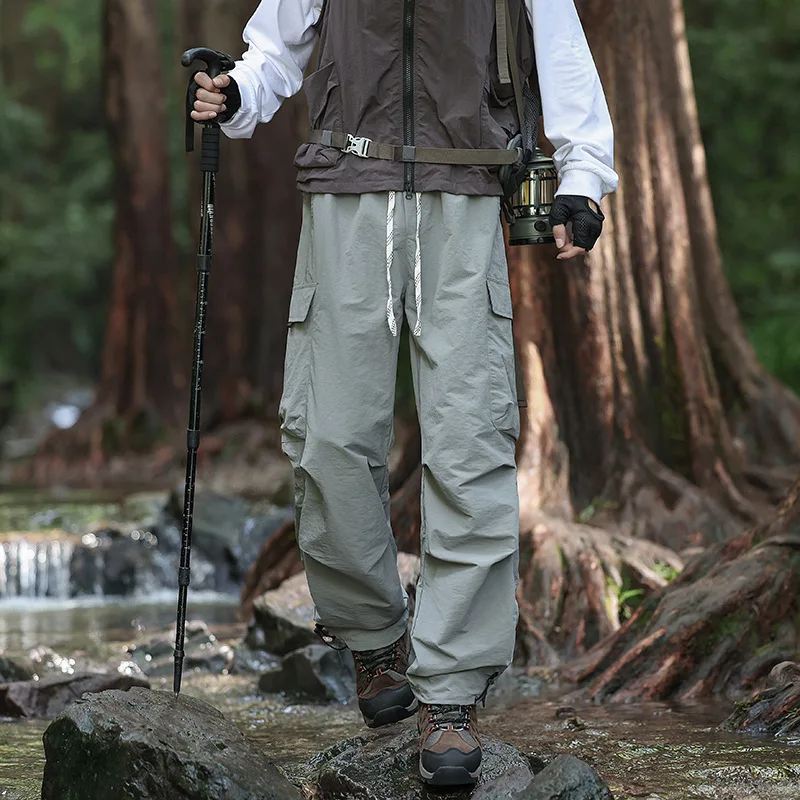 Wasserabweisende Herren-Cargohose für Wanderungen, Atmungsaktive Modische Cargohose für Damen, Herbsthose für Angeln, Camping und Freizeit