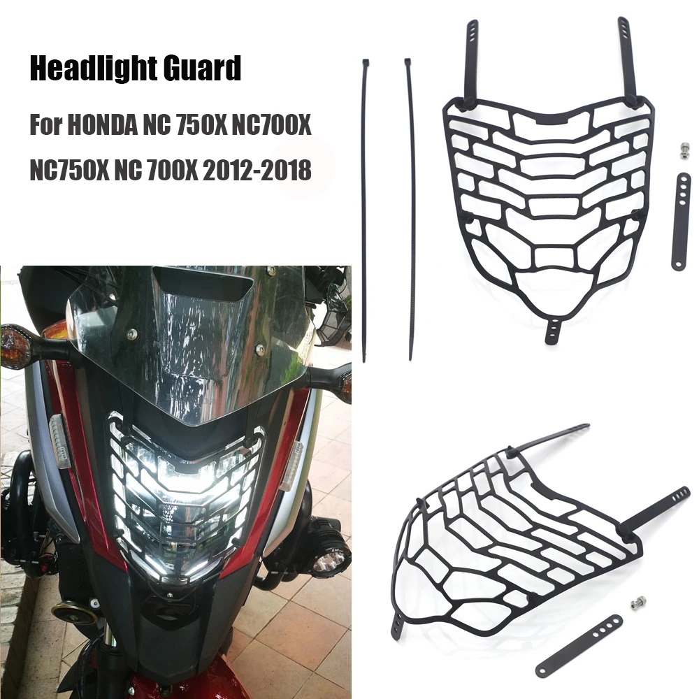 Motorcycle Headlight Guard Cover Protector For HONDA NC 750X NC700X  2012-2018 BLACK