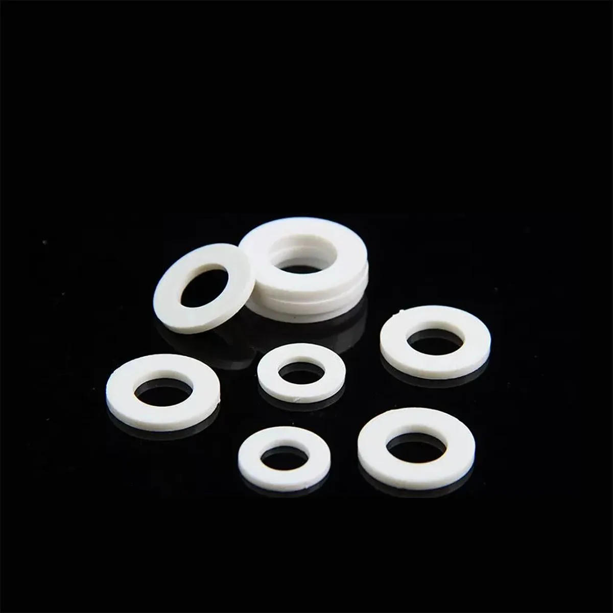 

PP Flat Washer Acid Alkali Corrosion Resistant Plastic Gasket M2.5M3M4M5M6M8M12M14M16M18M20