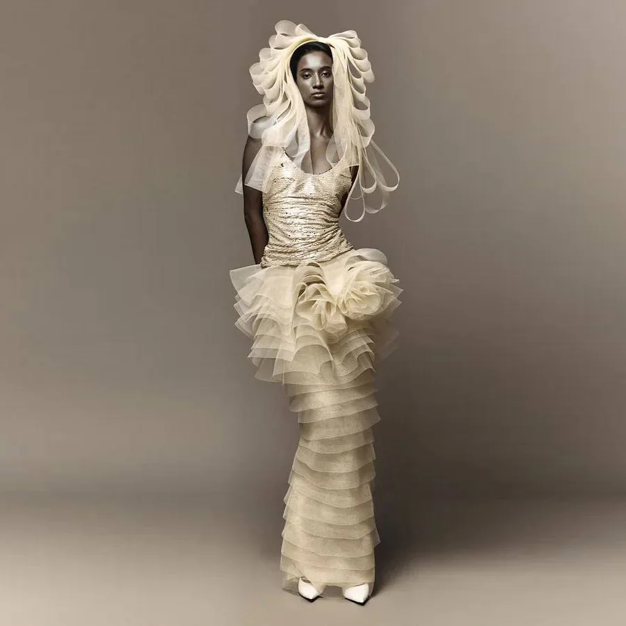 

Unique Skirts Layered Ivory Tulle Skirts Layered Lush Straight Women Tutu Skirt Ruffle Elastic Waistband