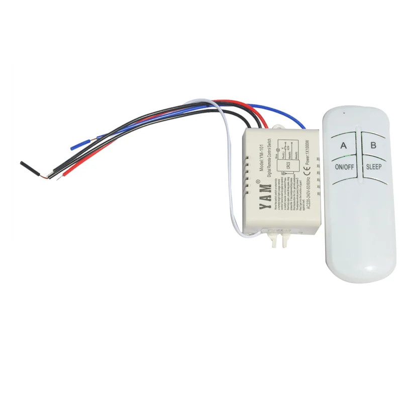 B03B-Wireless ON/OFF 220V Lampada Interruttore di telecomando Ricevitore Trasmettitore Controller Lampada Parti di ricambio per la casa