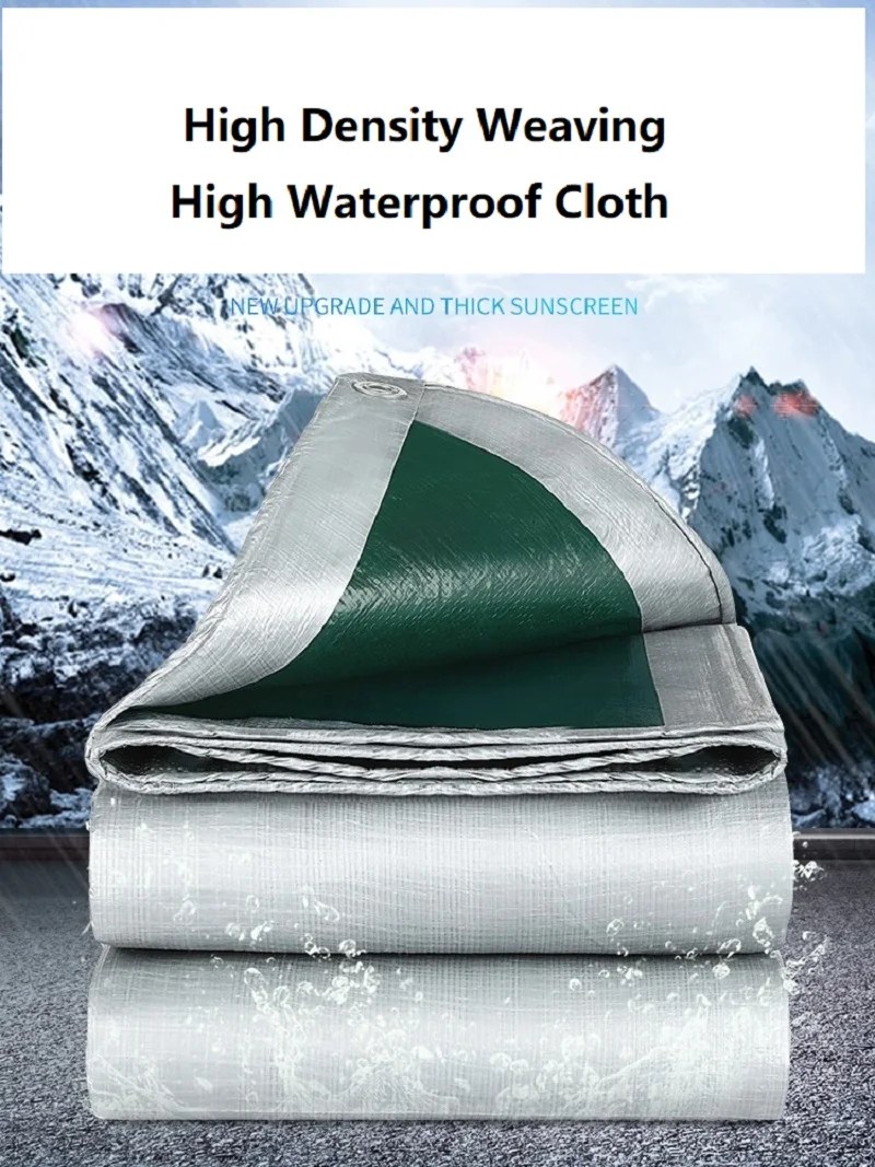 

Outdoor Waterproof Cloth Rainproof Cloth Canopy Shade Sunshade Heat Insulation Tarpaulin Thick Wear-resistant Durable Shed Cloth