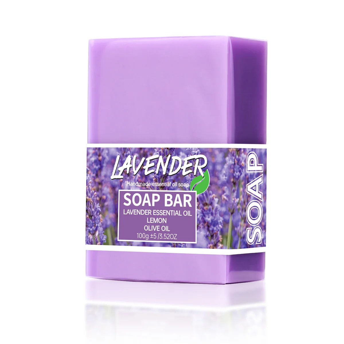 100g Lavender Oil Handmade Glycerin Soap Bar Body Face Soap Deep Cleans Whitening Soap with Honey Turmeric Rose