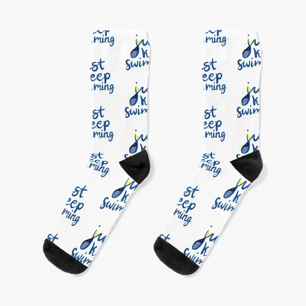 

Just keep swimming Socks heated christmas gifts Thermal man winter Socks Men's Women's