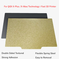 QIDI Technology PEI Build Plate for X-Plus/X-Max/ I Fast 3D Printer Double Sided Textured PEI Flexible Spring Steel Sheet