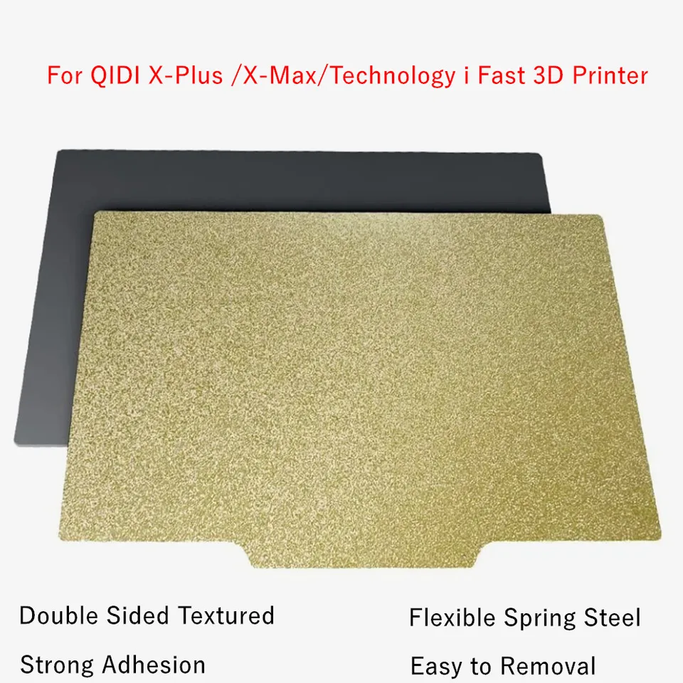 Piano Di Stampa PEI Testurizzato Per QIDI Q2 – 280x280 Mm, Doppio Lato, Acciaio Spessorato 0,5 Mm, Resiste A 300°C