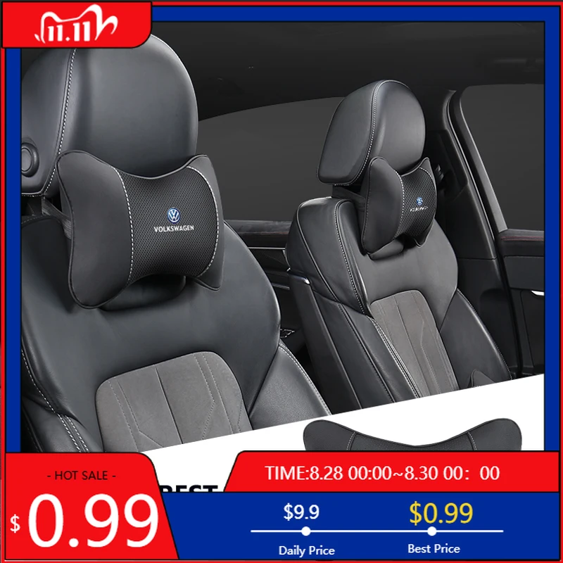 

Колпаки ступицы, 1 шт., подголовник автомобильного сиденья, подушка для шеи с логотипом для Volkswagen Lavida R-Line Polo Magotan GTI Touran T-ROC Touareg Sharan