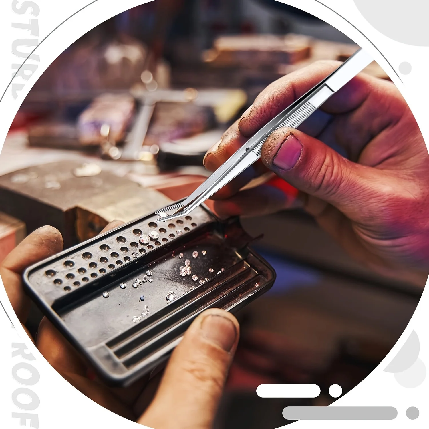 1/5/10 قطعة مجموعة ملاقط من الفولاذ المقاوم للصدأ الدقيقة ، ملاقط من الفولاذ المقاوم للصدأ متعددة الوظائف مع أطراف مسننة منحنية أدوات طب الأسنان