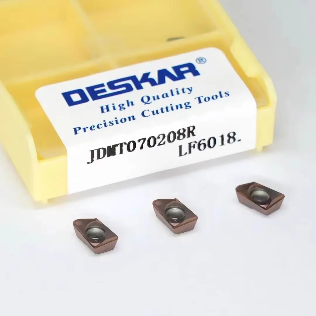 

JDMT070204R JDMT070208R LF6018 Milling Inserts DESKAR Fast Feed Mill Insert CNC Lathe Metal Cutter Turning Tools