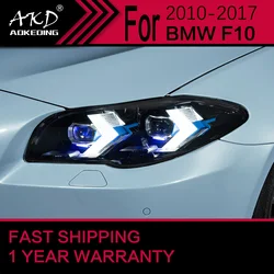 Car Lights for BMW F10 F18 LED Headlight 2010-2017 525I 530I Head Lamp Drl Turn Signal High Beam Angel Eye Projector