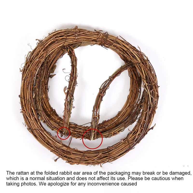 อีสเตอร์หวายวงกลมกระต่ายพวงหรีดกระต่ายรูป Vine สาขา DIY Craft พวงหรีดสําหรับด้านหน้าประตูผนังตกแต่งวันหยุด