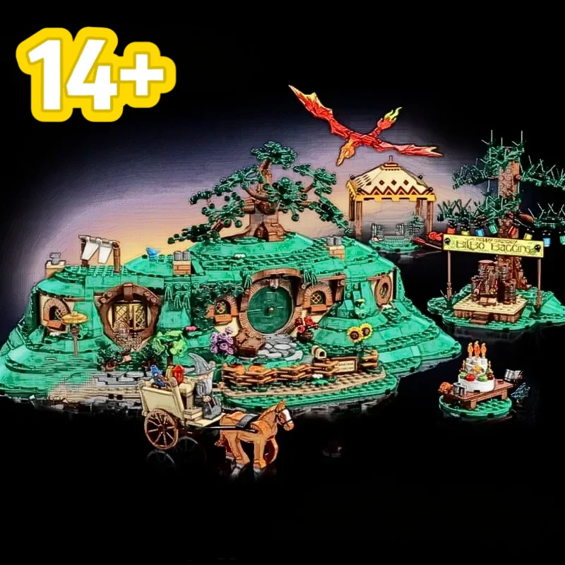 

The Rings The Shire Modular Castle 2017PCS 10354 Building Blocks Model Home decoration Model Set Perfect Kids New Year Gifts