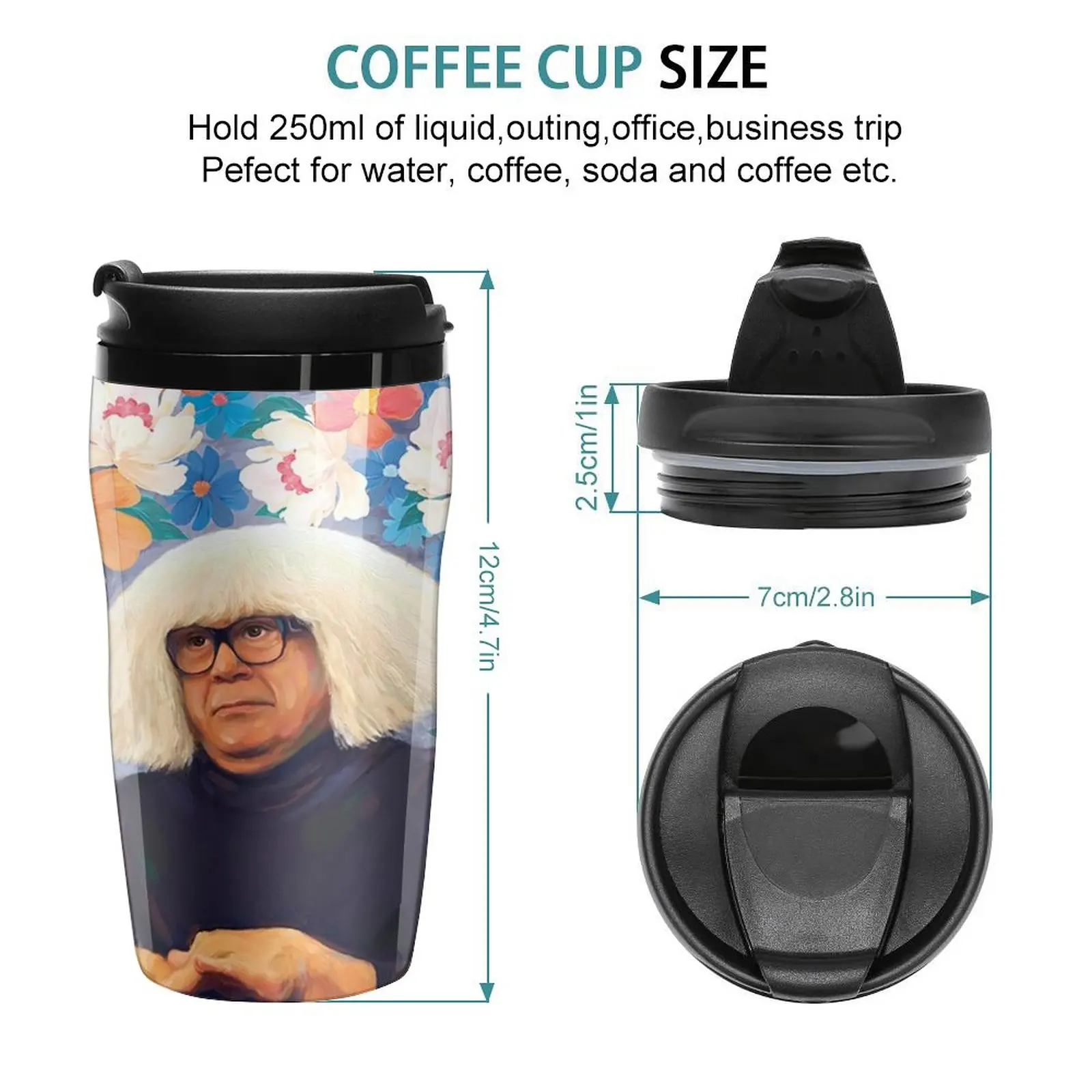 New It_s Alway Sunny In Flowers Travel Coffee Mug Coffee Glasses Thermal Cup For Coffee Mug Coffee Cup