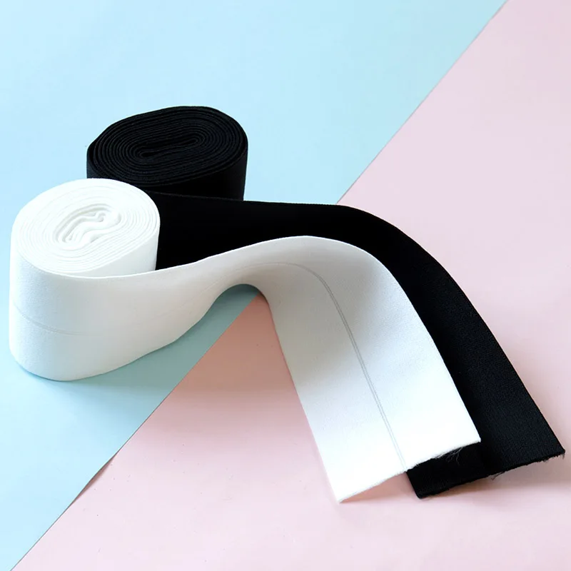 

2,5 ярда * 6 см в ширину/черного цвета, высокоэластичный складной полуэластичный пояс для юбок своими руками с сильной воздухопроницаемостью