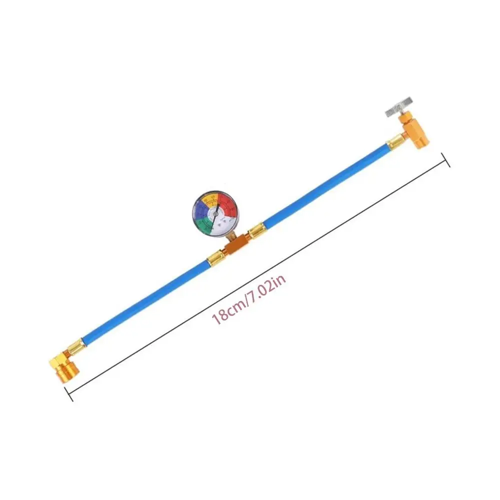 Gauges Refrigerant Recharge Kit Manometer Adapter Air Conditioning Filler Kit Continuous Refill Professional