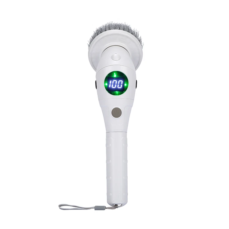New Arrival Cordless Electric Spin Cleaning Brush Floor Scrubber for Toilet Window Bathroom Clean With LED Night Light