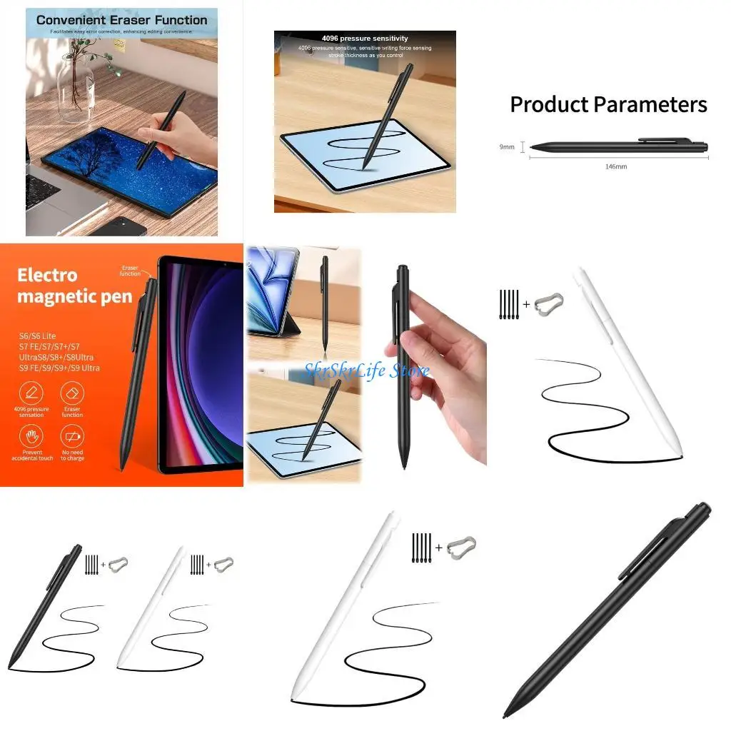 

E65E Professional Drawing Pen 4096 Stage Sensitivity Ergonomic Grip Addition Artists Students