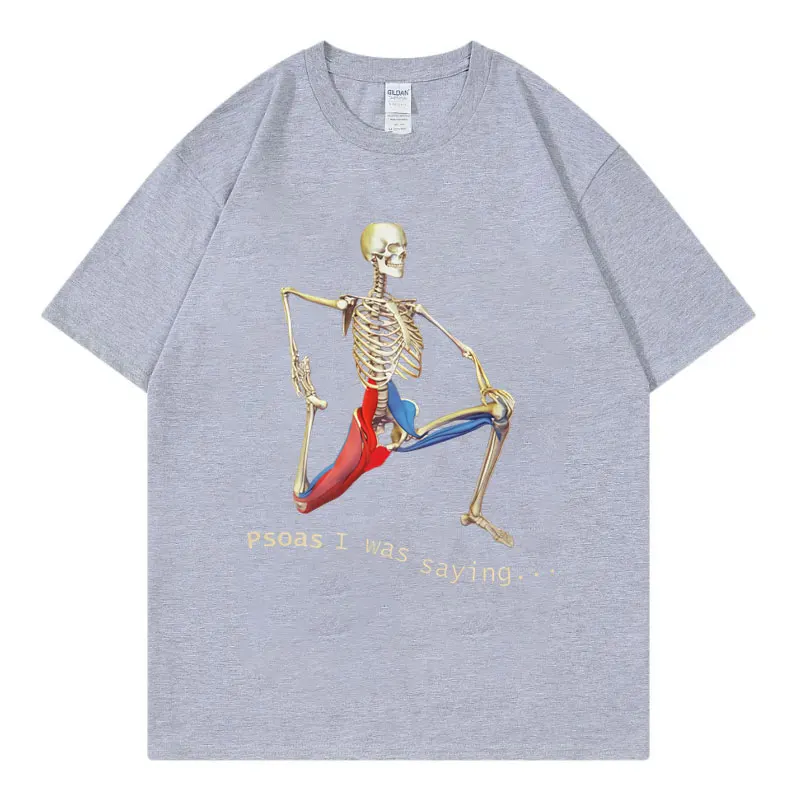New Style 2025 Funny Skeleton Meme T-shirt Men Women Clothing Gothic Fashion T Shirt Summer Casual Cotton Short Sleeve T-shirt