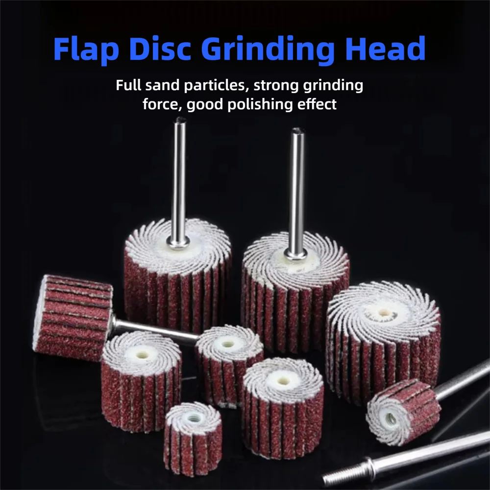 

Wood Metal Polishing Flap Disc Grinding Head Sander Chainsaw Sharpener Drill Bits Engraving Tool Hand Grinder Sand Paper Wheel