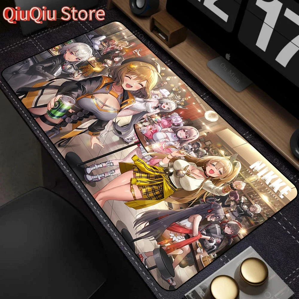

Игровая богиня победы NIKKE HD настольный коврик аниме сексуальная девушка коврик для мыши XXL геймерская клавиатура аксессуары офисный нескользящий ковер для ноутбука