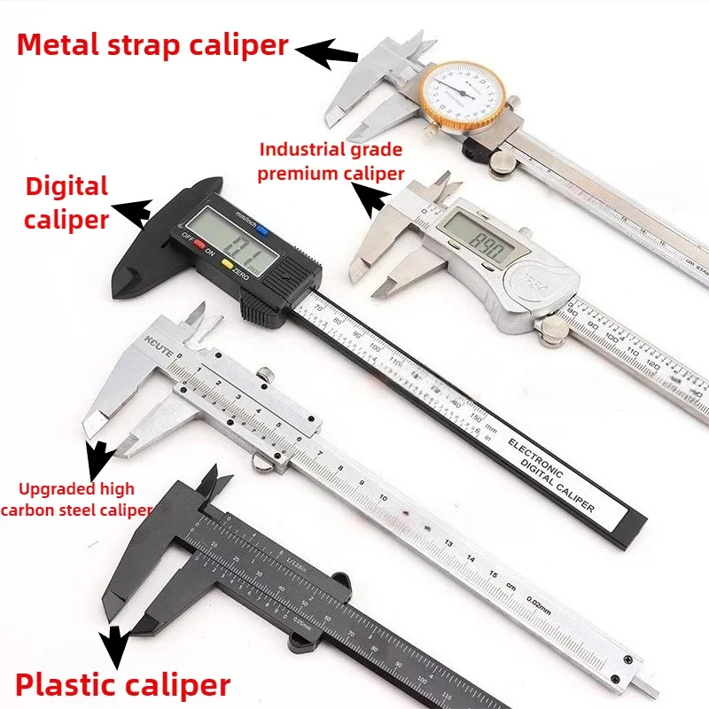‌Plastic Vernier Caliper 150mm - Mini Digital Gauge for Woodworking, Antique Collecting & Home Craft Accuracy‌