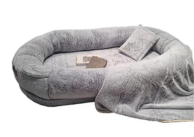 Calming Human Size Dog Bed Fluffy Warm Washable Extra Large Huge Giant Orthopedic Dog Bed for Large Dogs