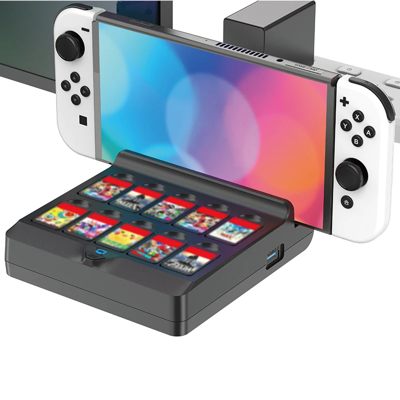 For Switch OLED Video Conversion Dock for Switch Console HDMI-compatible Cast TV Dock Stores Game Card