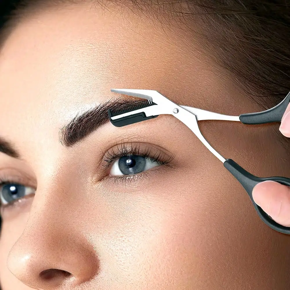 2PCS Beauty Eyebrow & Eyelash Scissors Set, Professional Beautician Trimming Scissors, Precision Lash & Brow Grooming Tools,Must-Have For Beauties sb260616193938924564260