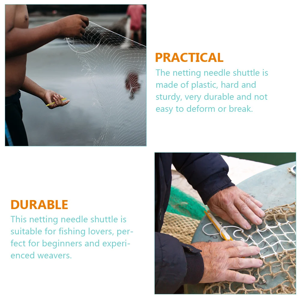 

40pcs Netting Needle Shuttle Plastic Fishing Net Repair Tool Lightweight Durable Weaving Shuttles For Net Mending Size #1 #2 #3