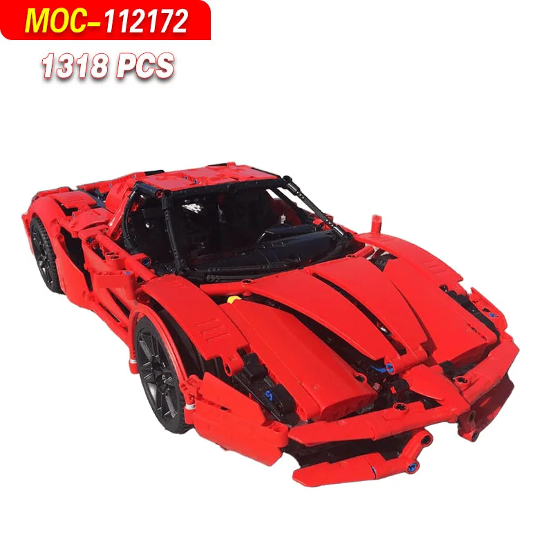 MOC-112172 Popular Simple Sports Car Building Block Creative Model - 1318 PCS Educational Interactive Toy Creative Ornament Gift