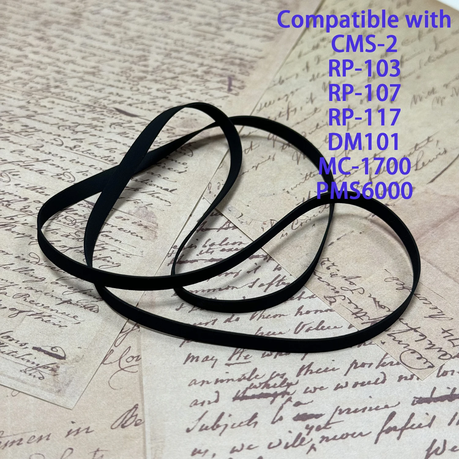 Flat Drive Belt Fits SHARP CMS-2 RP-103 RP-107 RP-117 LOGIC DM101 EMERSON MC-1700 MARANTZ PMS6000 Turntable Platter Belt Repair