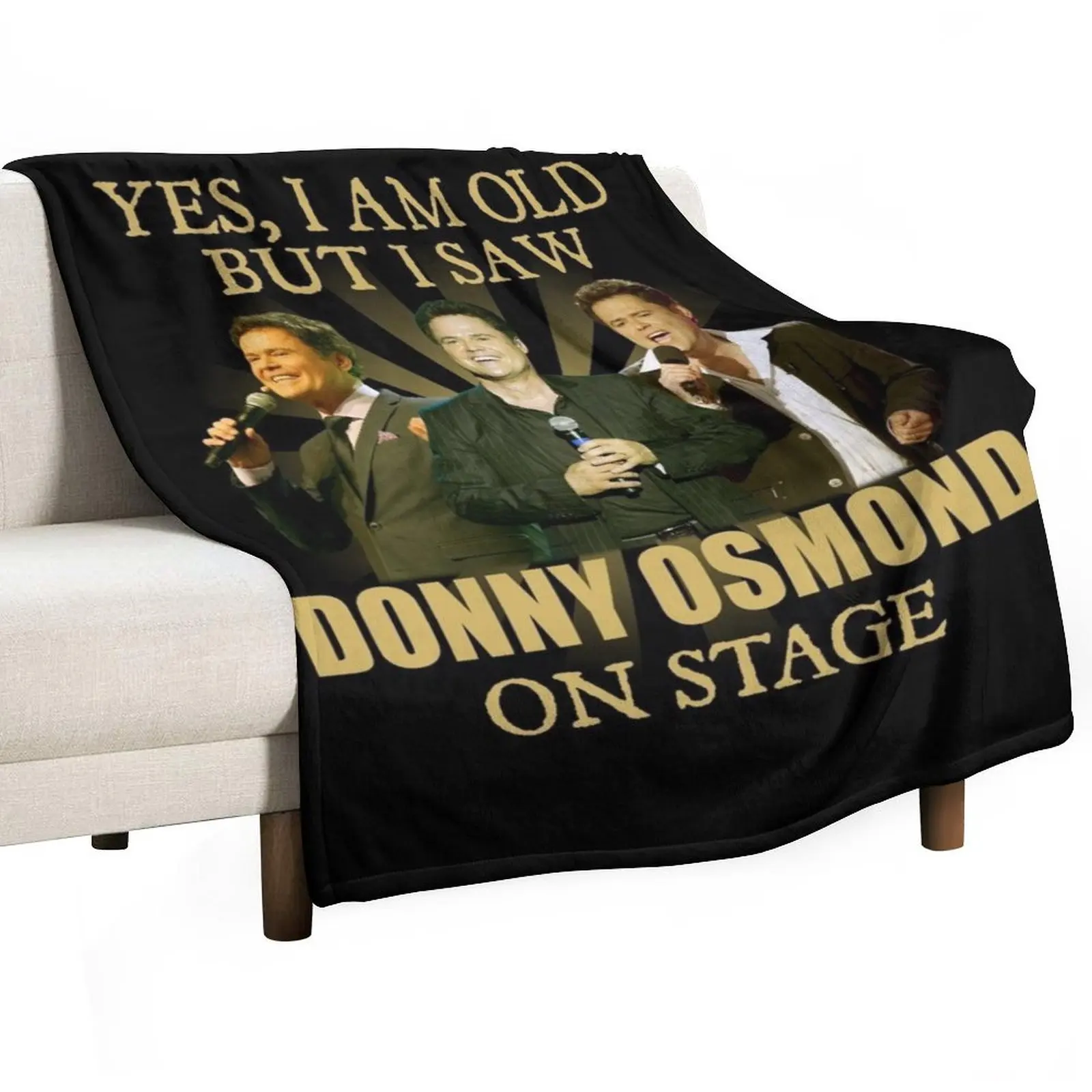 

Donny Osmond vintage (1) Throw Blanket Flannel Fabric halloween Nap Plush Blankets