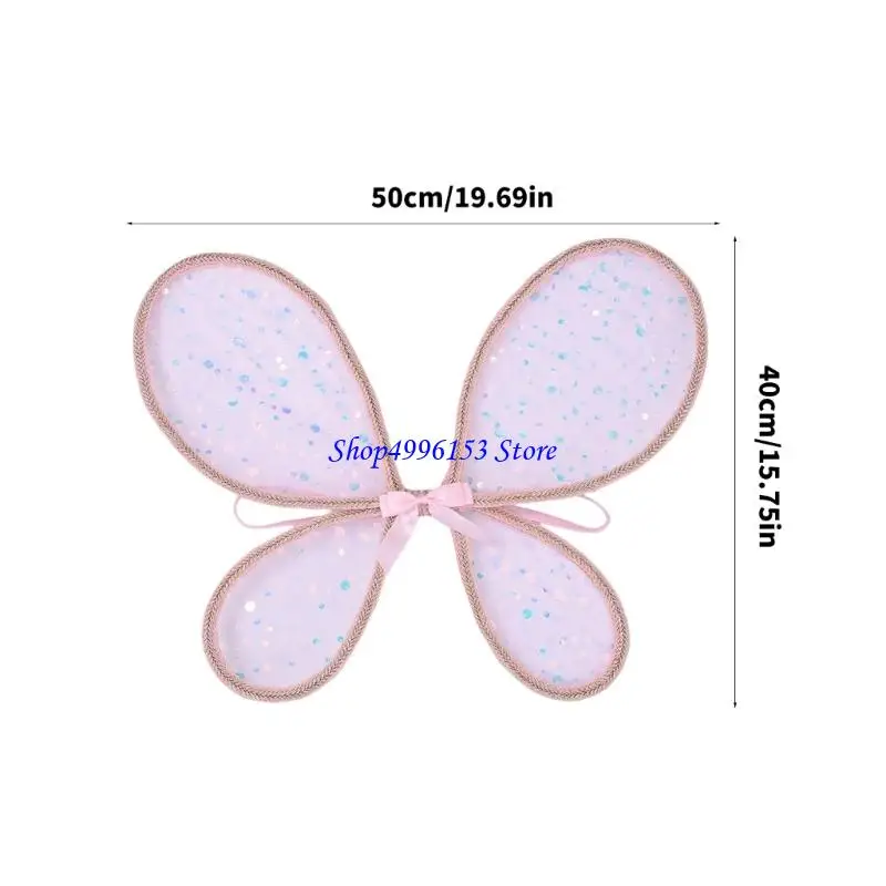 Q0KE Butterfly Wing Dressing Up Costume Cosplay Fairys Wing Halloween Angel Wing Princess Performances Props Kids