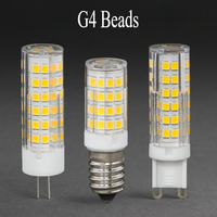 G4 LED Bead Pin Corn  Crystal Light Bulb Plug 220V Two Foot Energy-saving Small Bulb 2W 3W 5W 7W