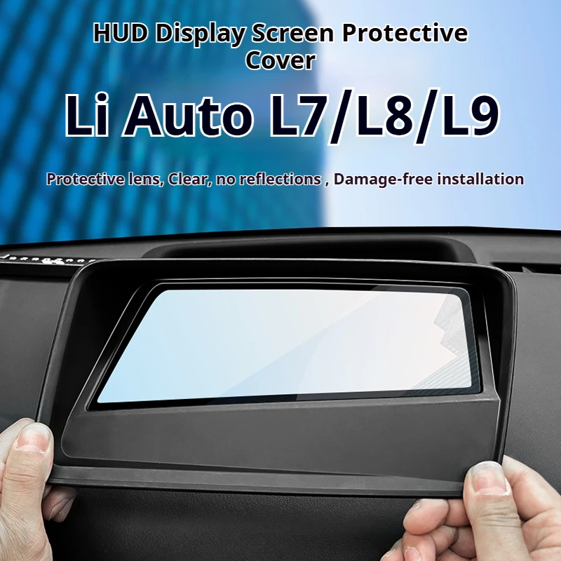 For Li Auto L7 L8 L9 2022-2025 Left Hand Drive Curved HUD Protective Cover 1:1 Molded No Mirroring Car Trim