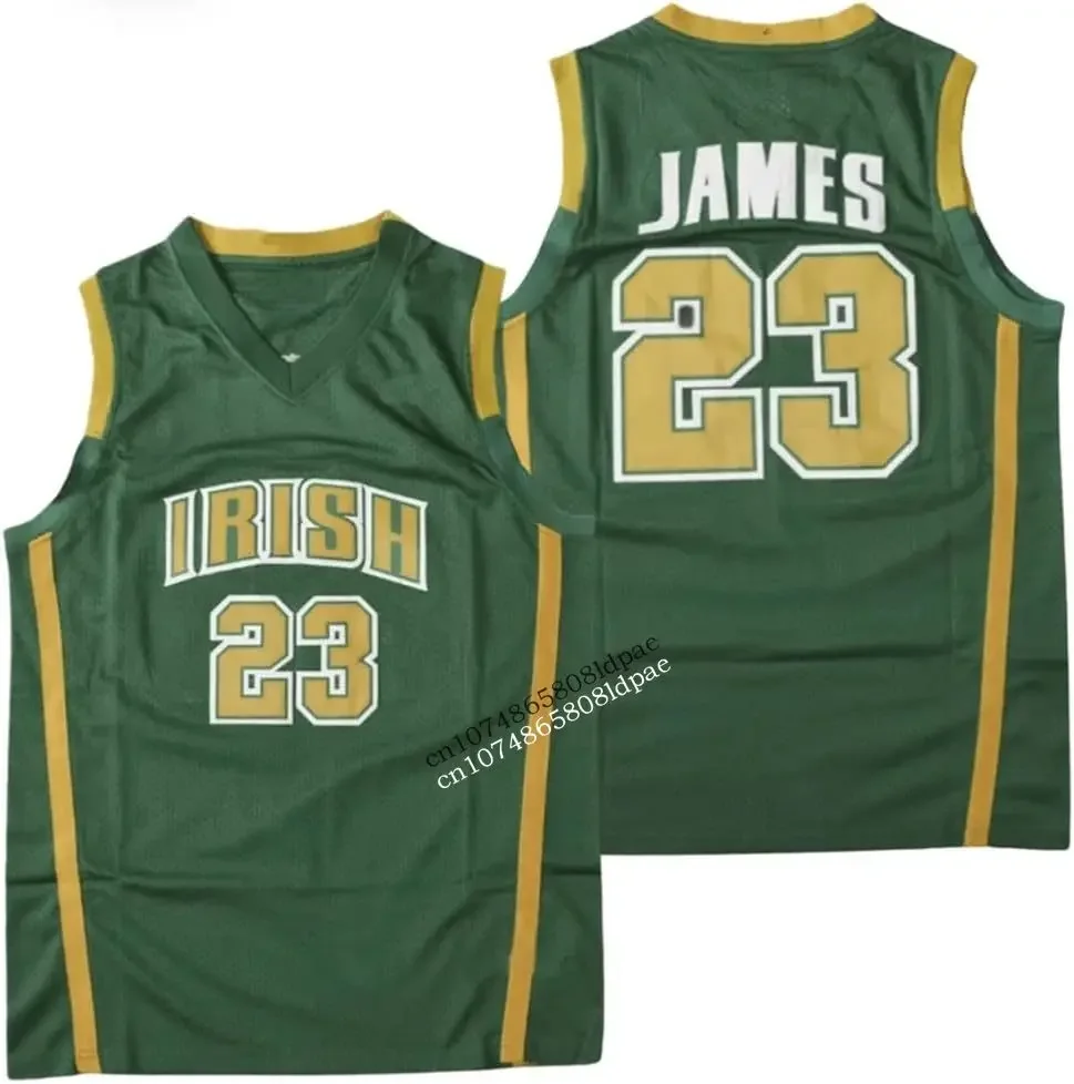 

Irish Jersey Men's #23 High School Embroidery Basketball Jersey