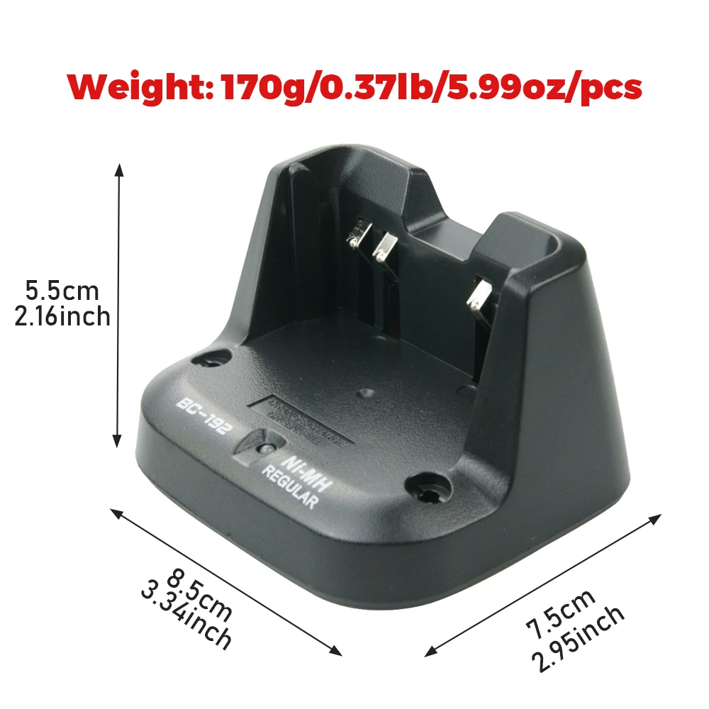 BC-192 BP-264 Desktop Ni-Mh Batterijlader voor ICOM F3001 F3002 F4001 F4002 IC-V80 V80E IC-T70 IC-F27SR Twee Manier Radio