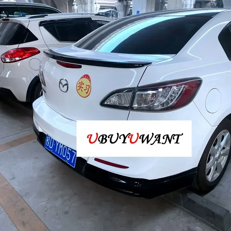 UBUYUWANT High Quality ABS Car Tail Wing Decoration Rear Trunk Spoiler For Mazda 3 4Doors Sedan 2011 2012 2013 2014 2015 2016