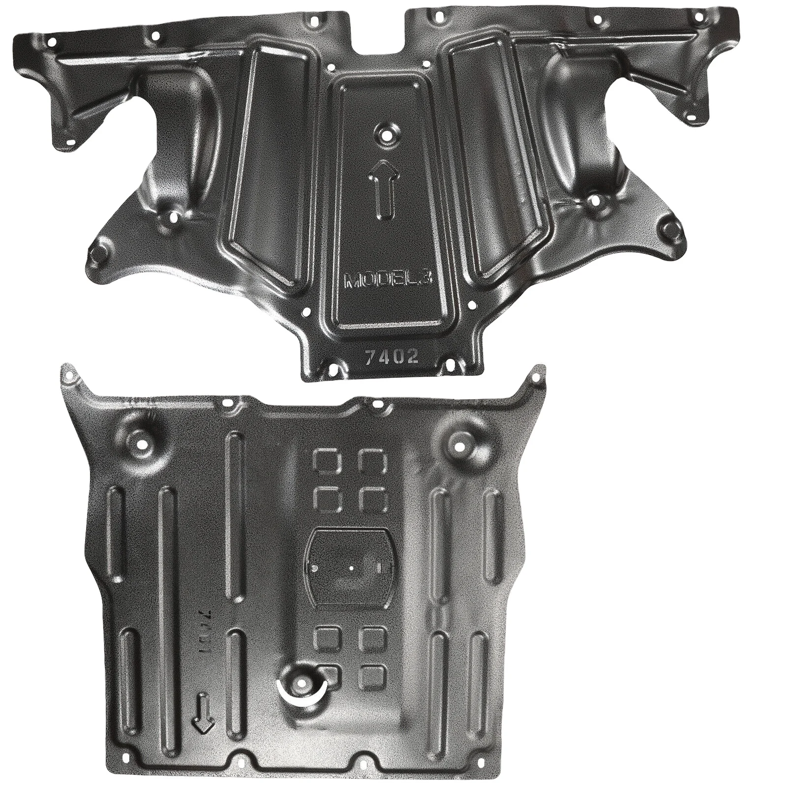 

VISHN Front & Rear Skid Plate for Tesla Model 3 2017-2024 & Tesla Model Y 2020-2024 Guard Plate Under Engine Guard Cover Chassis