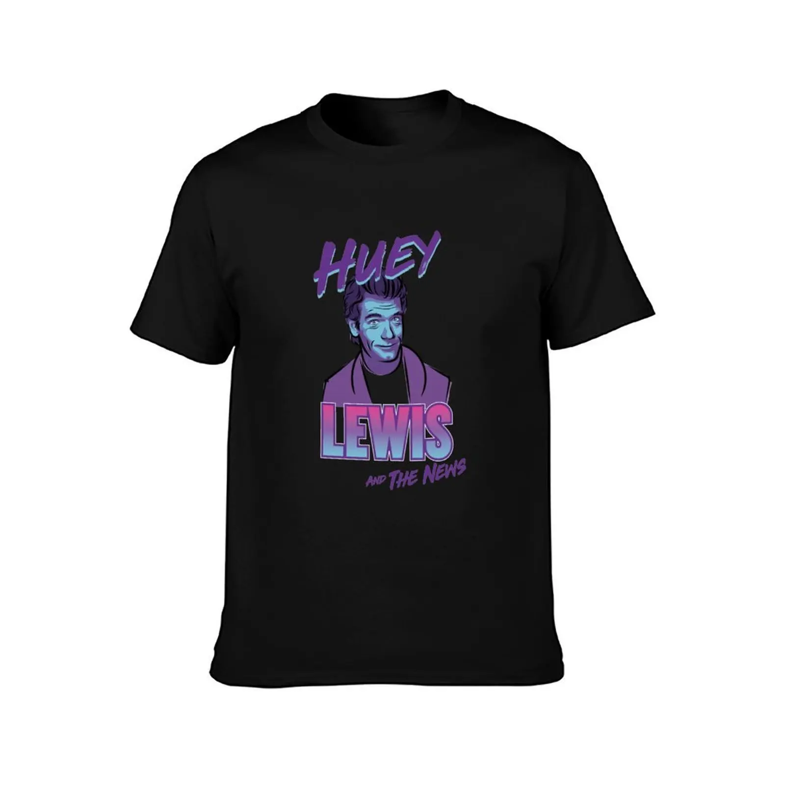 Huey Lewis The News T-Shirt Big and Tall Basic Tee Shirt T-Shirt