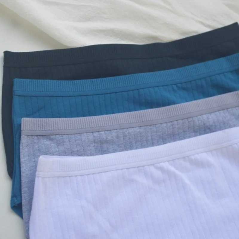 3 ks/sada dámských kalhotek s vysokým pasem, bavlněné kalhotky, jednobarevné spodní prádlo, dámské sexy spodní prádlo M-XXL, prodyšné pohodlné kalhotky - náhled 6