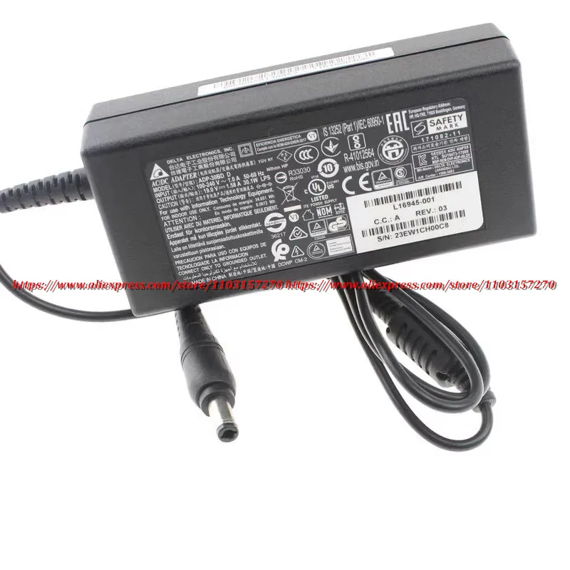 Original Delta ADP-30DB D 1ADP-30BD D 19V 1.58A 30W AC Adapter Charger For HP 23ER 22EP 22er Display Power Supply