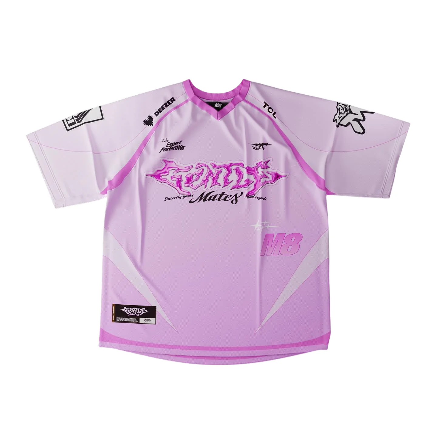 Maillot de l'équipe d'e-sport M8 VCT 2026 Gentle Mates – Uniforme personnalisé pour fans – Hauts décontractés respirants à manches courtes pour hommes – Collection été